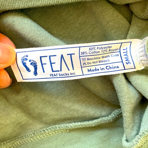 Feat Clothing Unisex BlanketBlend Oversized Hoodie Size Small Seafoam Green - Picture 5 of 7